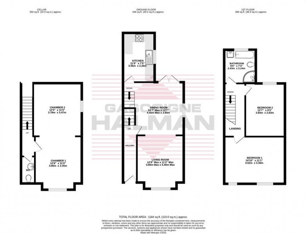 Floorplan for Ladybridge Road, Cheadle Hulme, Stockport