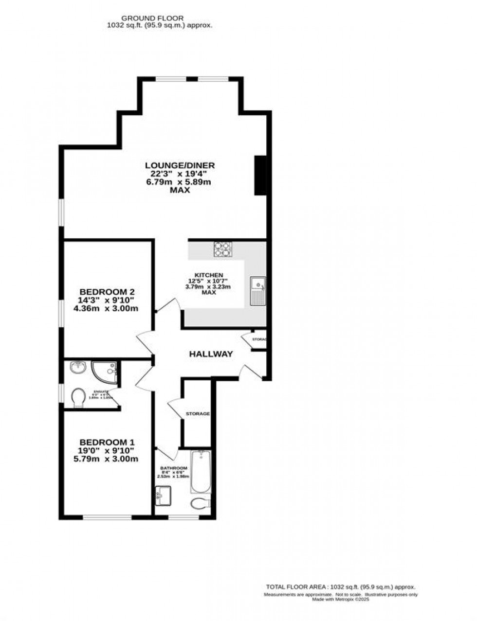 Floorplan for Heaton Gardens, Heaton Moor