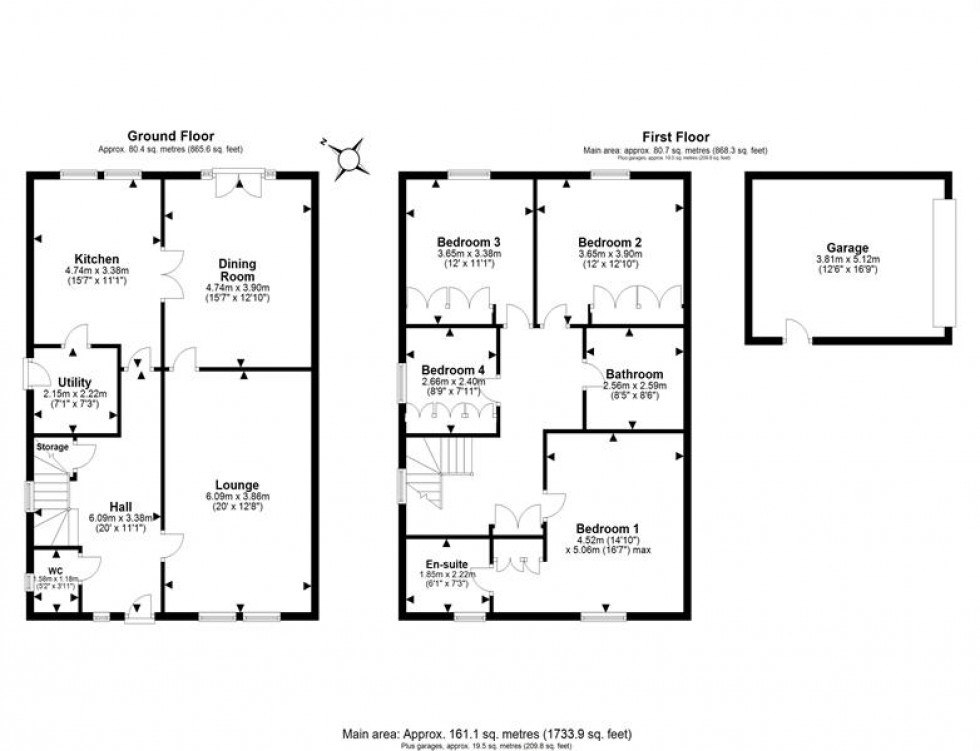 Floorplan for Mill Rise, Helsby, Frodsham