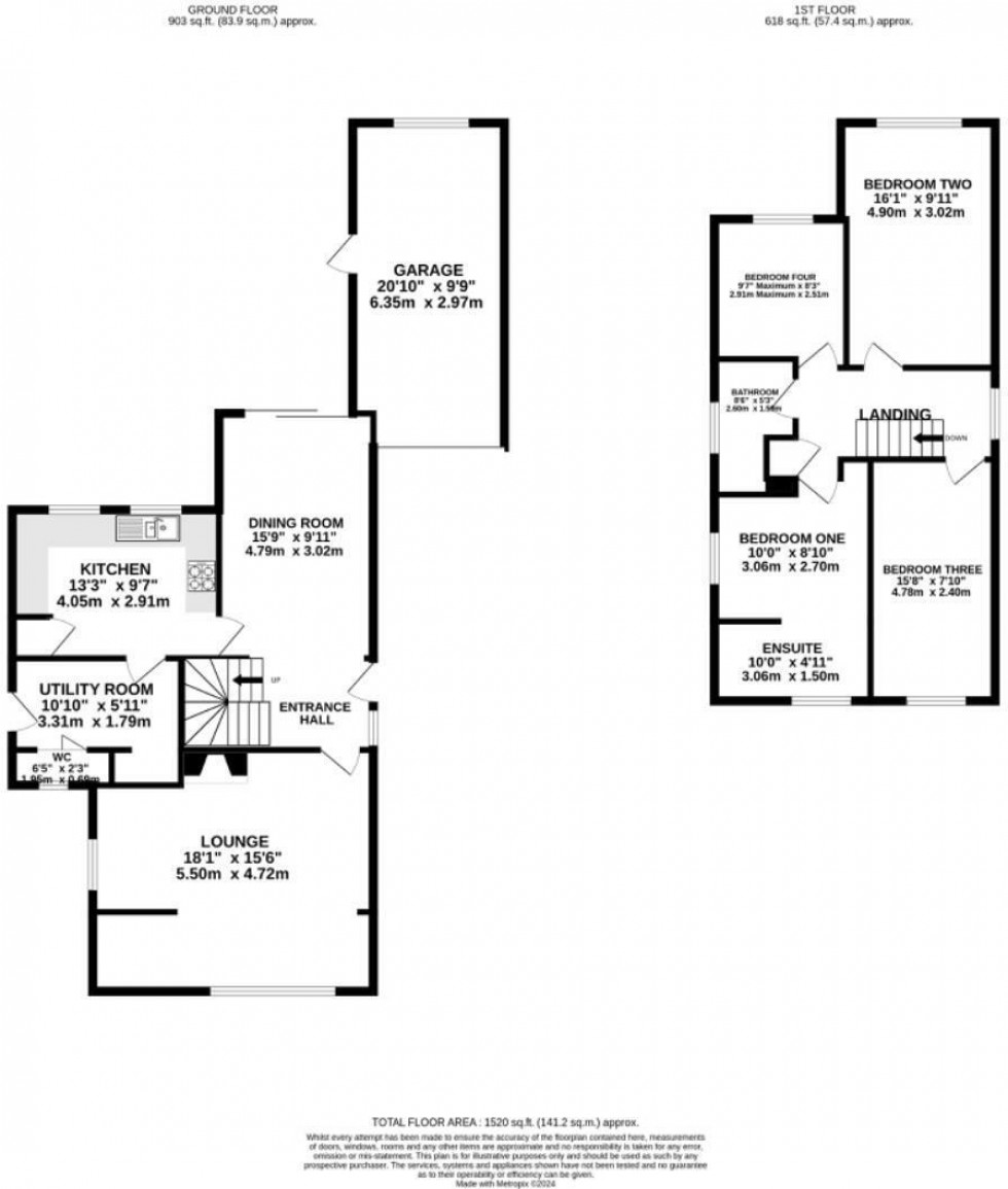 Floorplan for Walkers Lane, Tarporley
