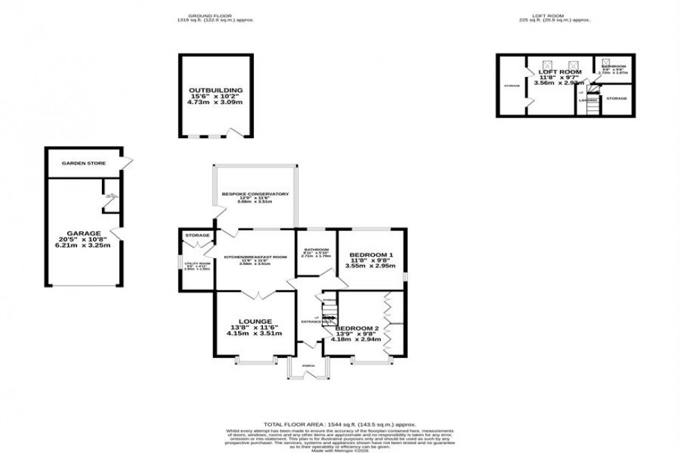 Floorplan for Brookside Avenue, Poynton