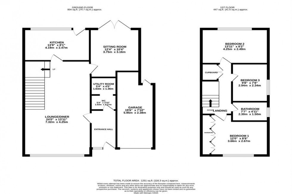 Floorplan for Birch Road, Poynton