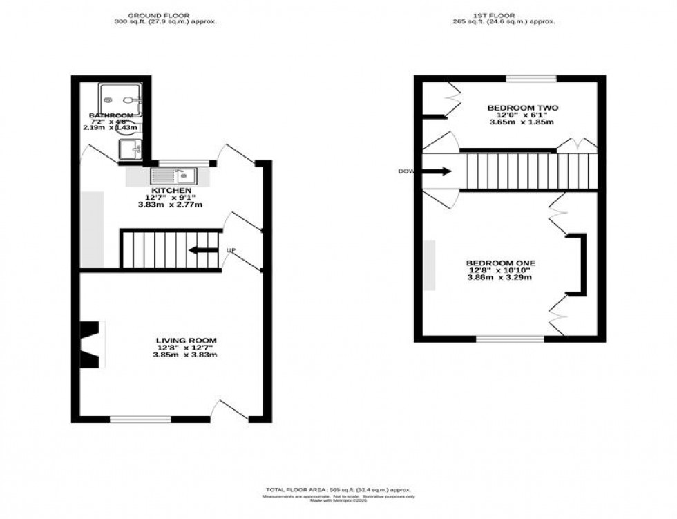 Floorplan for Haddon Grove, Reddish, Stockport