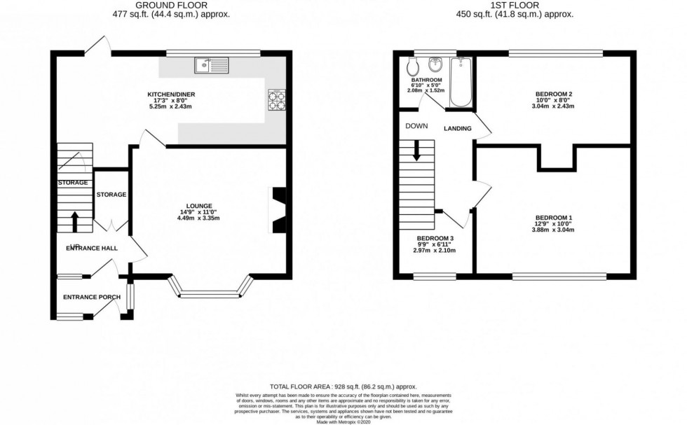 Floorplan for Buckfast Close, Macclesfield, SK10