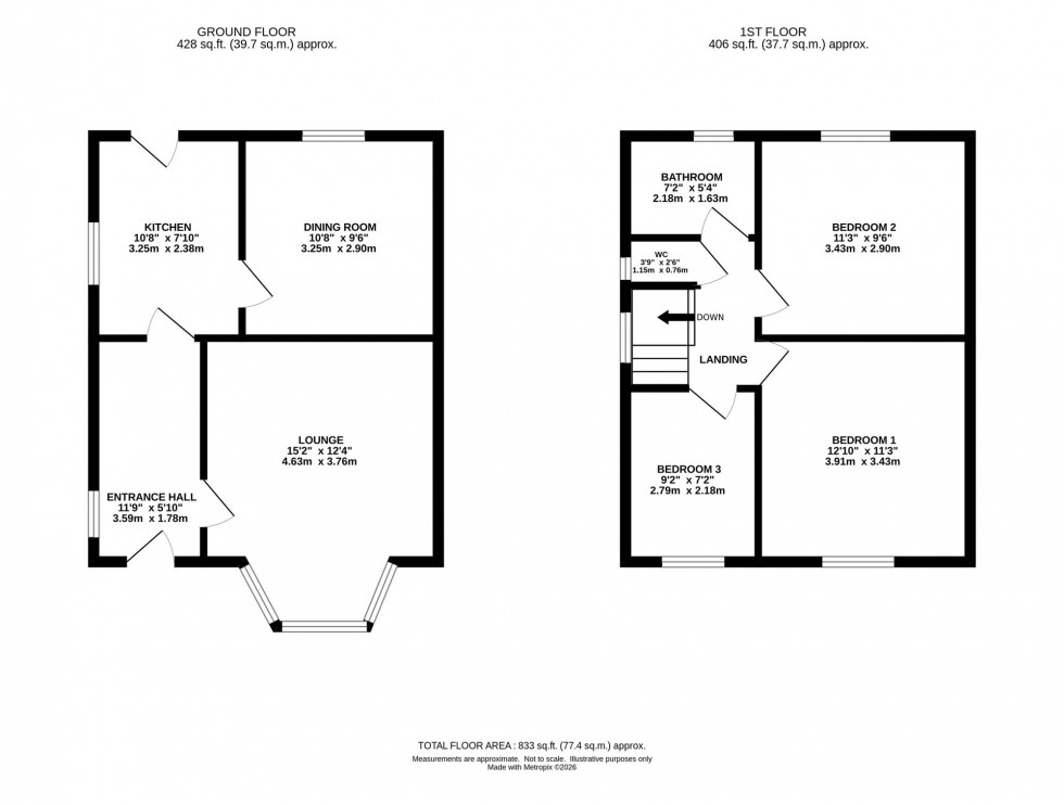 Floorplan for Oakfield Close, Alderley Edge, SK9