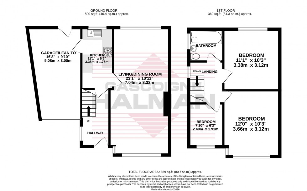 Floorplan for Donnington Avenue, Cheadle, SK8