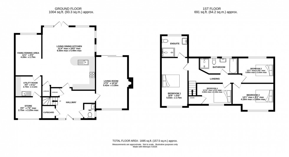 Floorplan for Park Lane, Pickmere, WA16