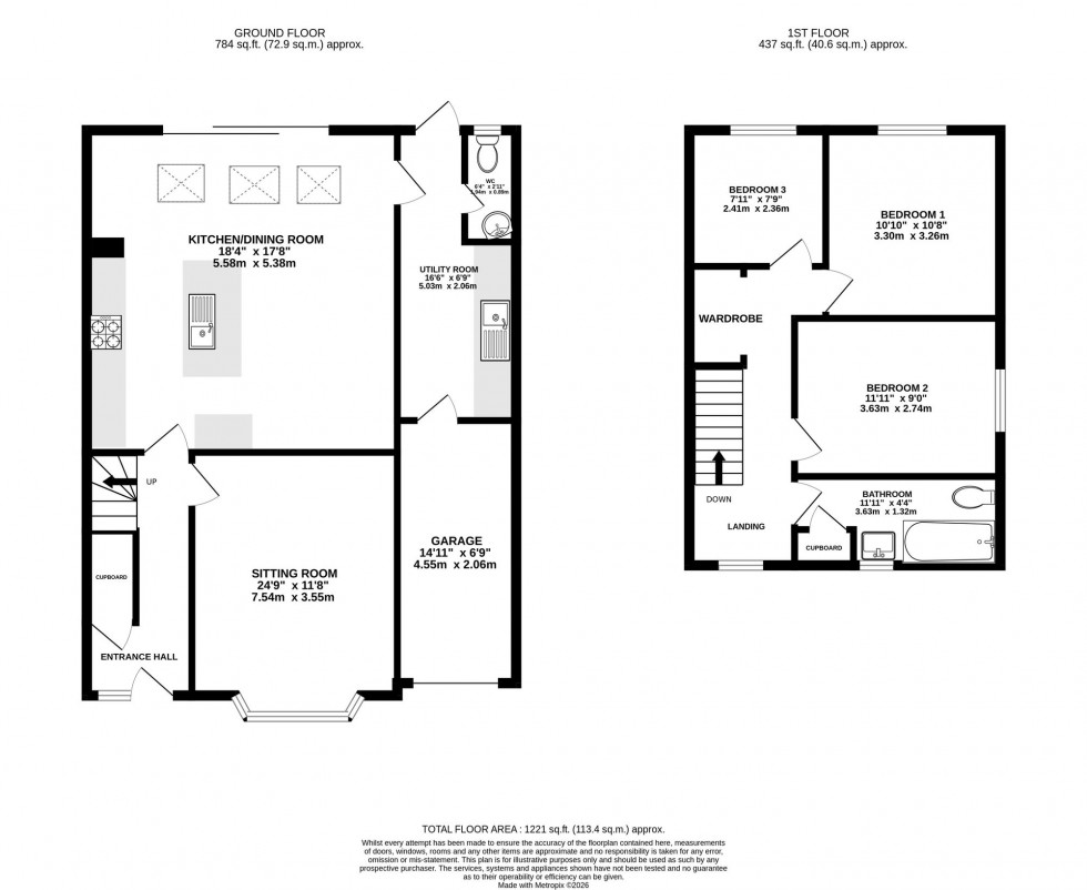 Floorplan for Mayfield Grove, Wilmslow, SK9