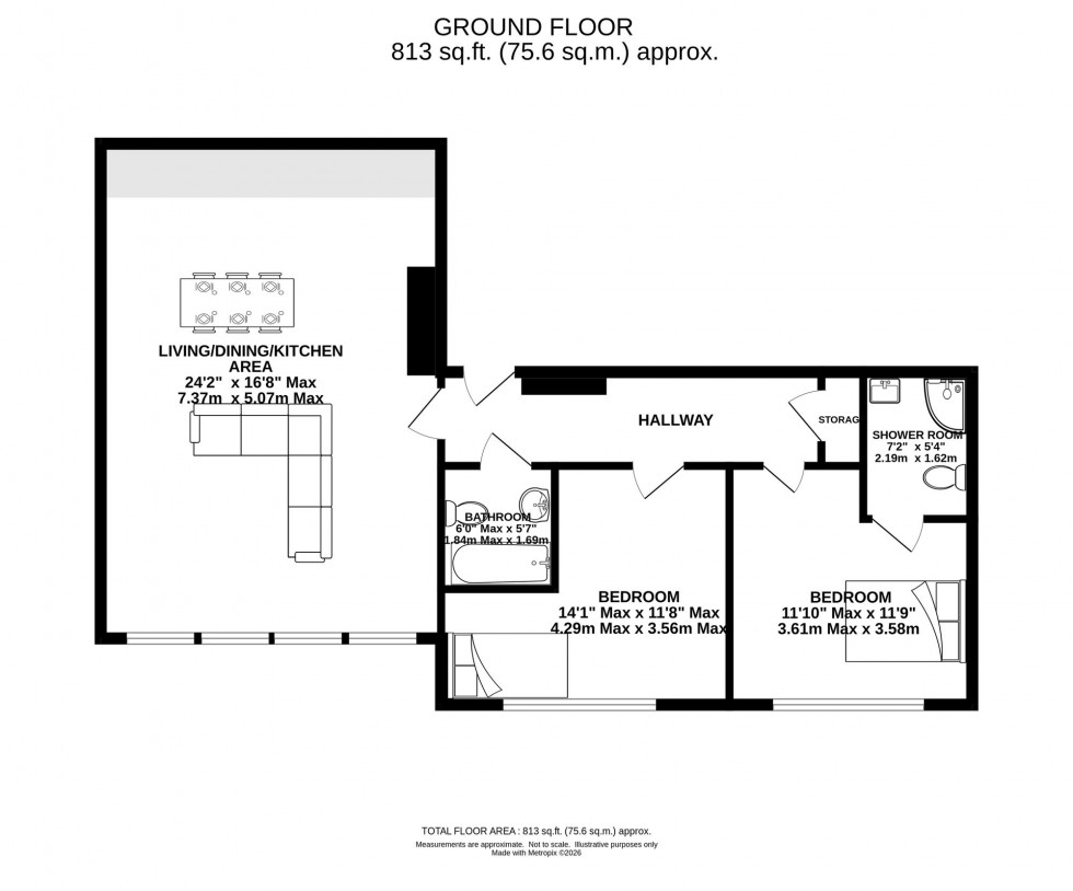 Floorplan for Lawrence Road, Altrincham, WA14