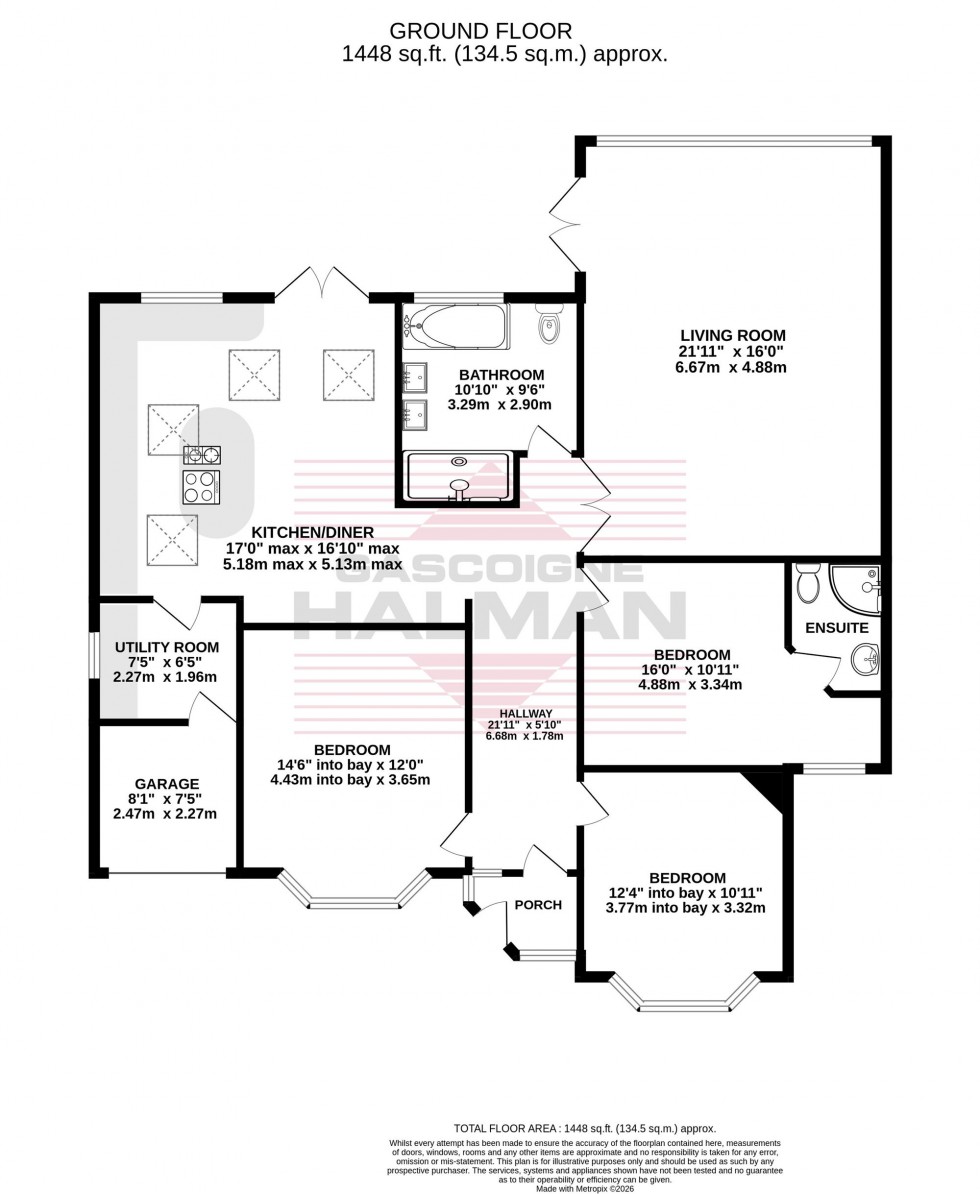 Floorplan for Vale Crescent, Cheadle Hulme, SK8