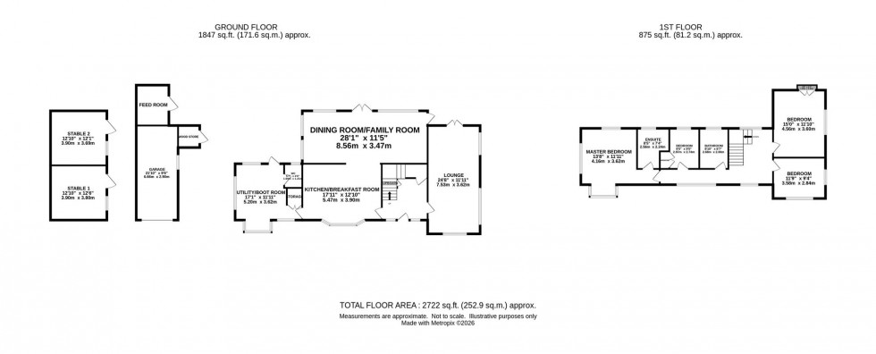 Floorplan for Ecton Avenue, Macclesfield, SK10