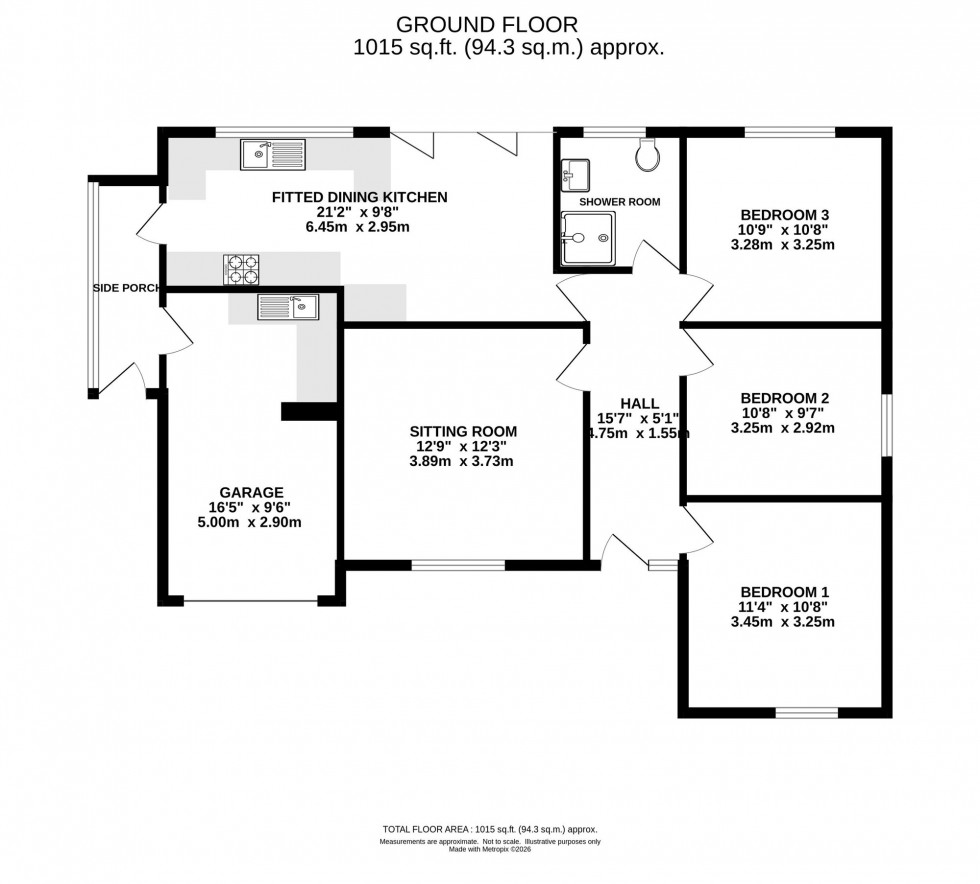 Floorplan for Crabtree Avenue, Disley, SK12