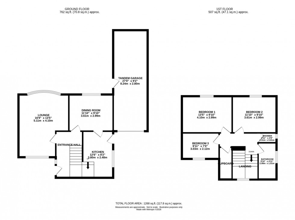 Floorplan for Robin Lane, Chelford, SK11