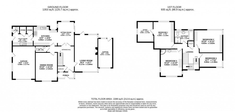 Floorplan for Holly Road South, Wilmslow, SK9