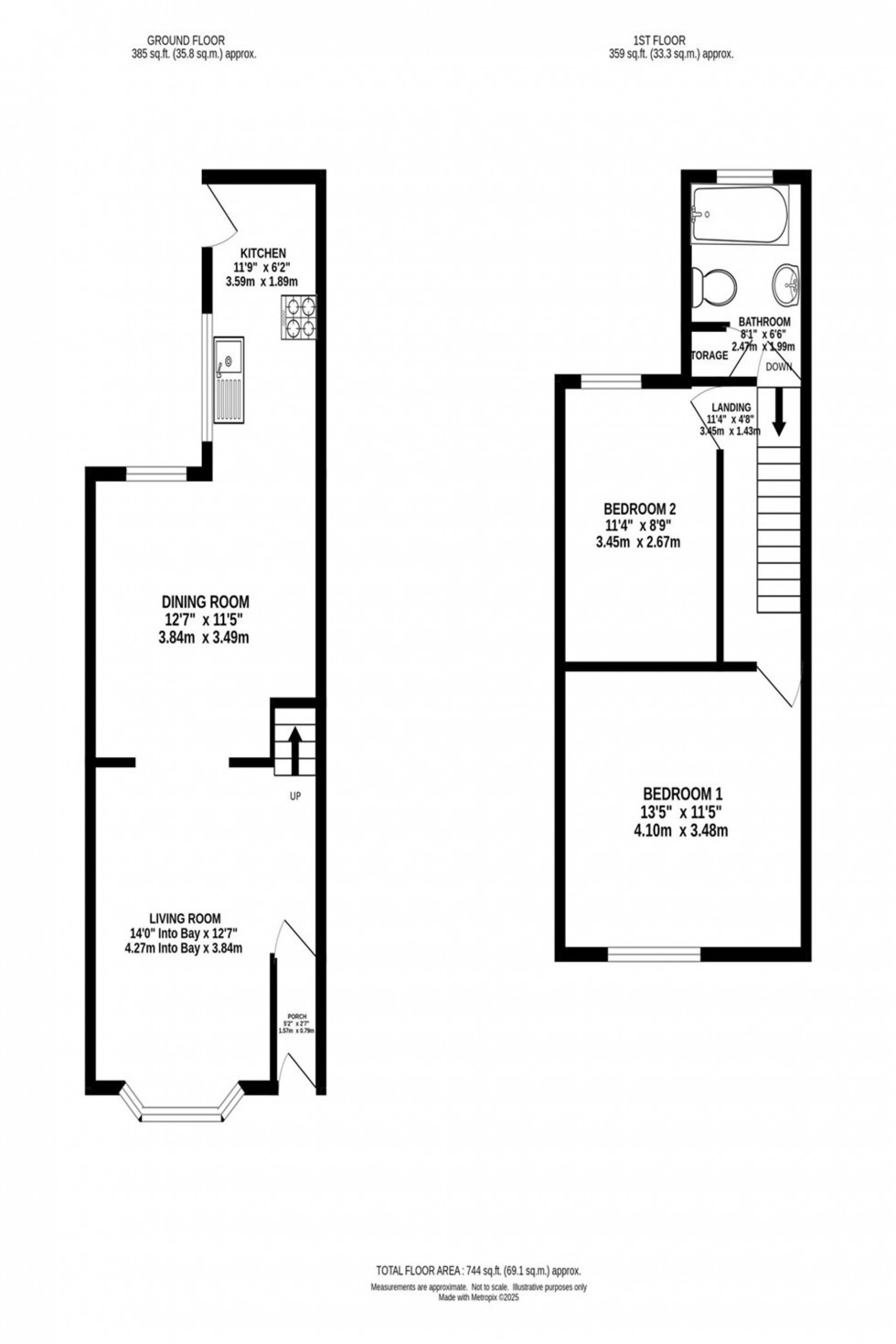 Floorplan for Stephens Terrace, Manchester, M20