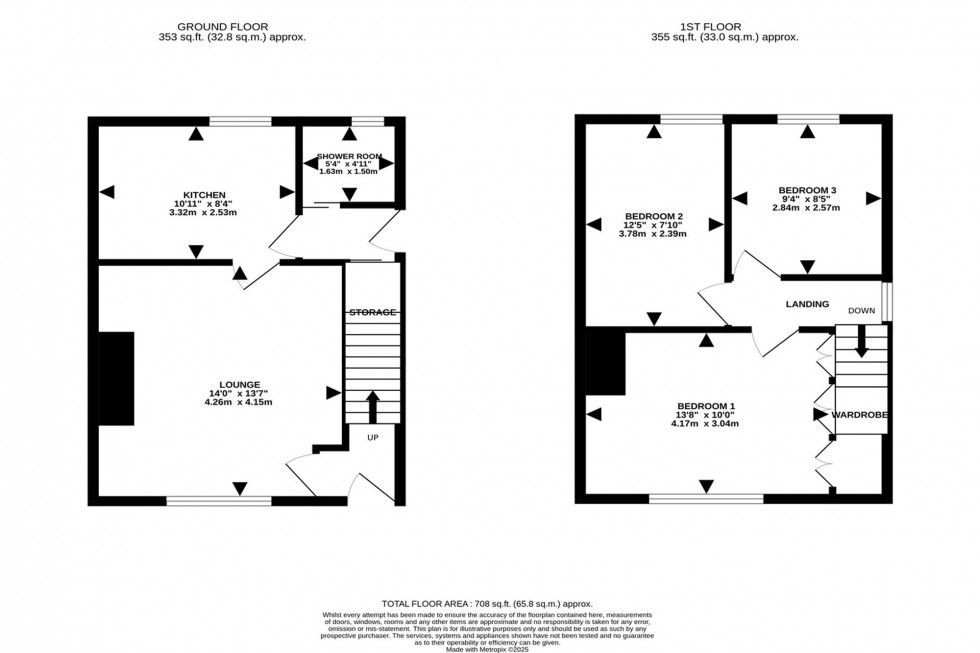 Floorplan for Princeway, Frodsham, WA6