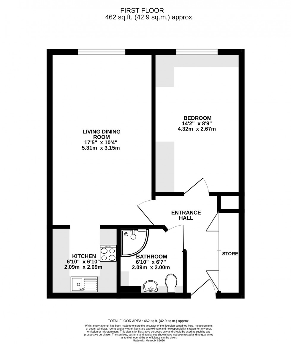 Floorplan for Victoria Road, Wilmslow, SK9