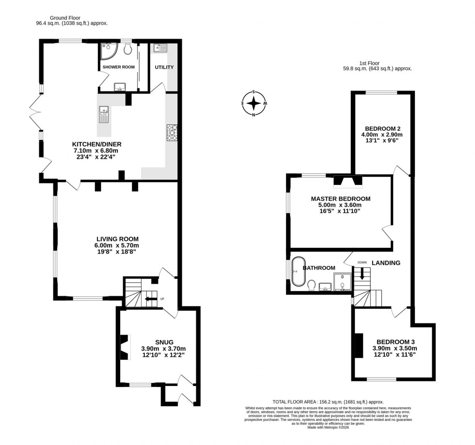 Floorplan for Rode Street, Tarporley, CW6