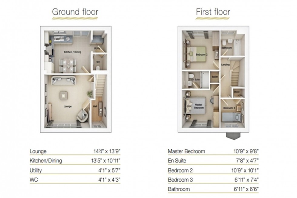 Floorplan for Knotting Road, Macclesfield, SK11