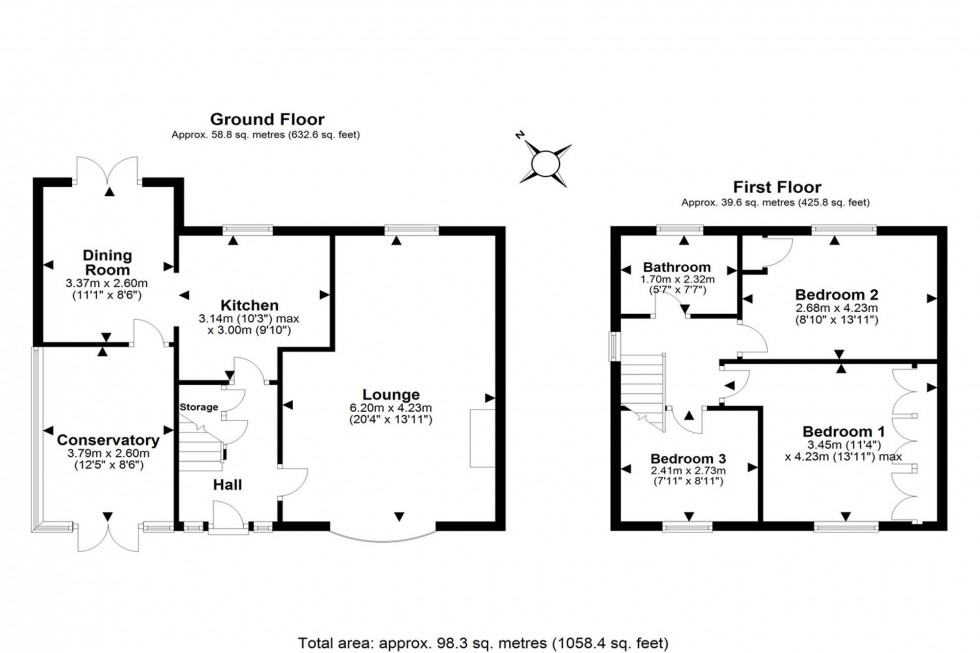 Floorplan for Hayes Crescent, Frodsham, WA6