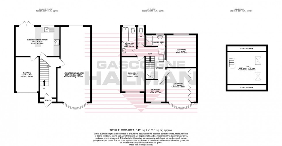 Floorplan for Lloyd Avenue, Gatley, SK8