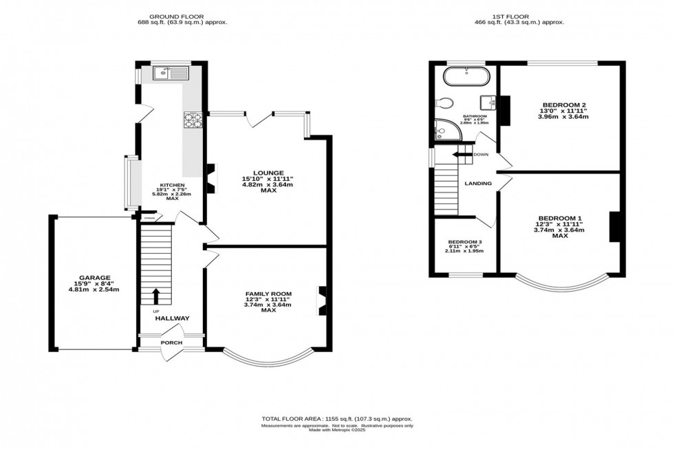 Floorplan for Mentone Road, Stockport, SK4