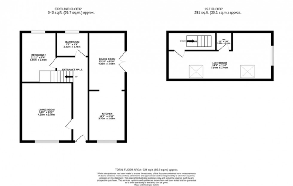 Floorplan for Stage Lane, Lymm, WA13