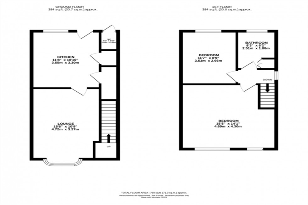 Floorplan for Cambridge Road, Macclesfield, SK11
