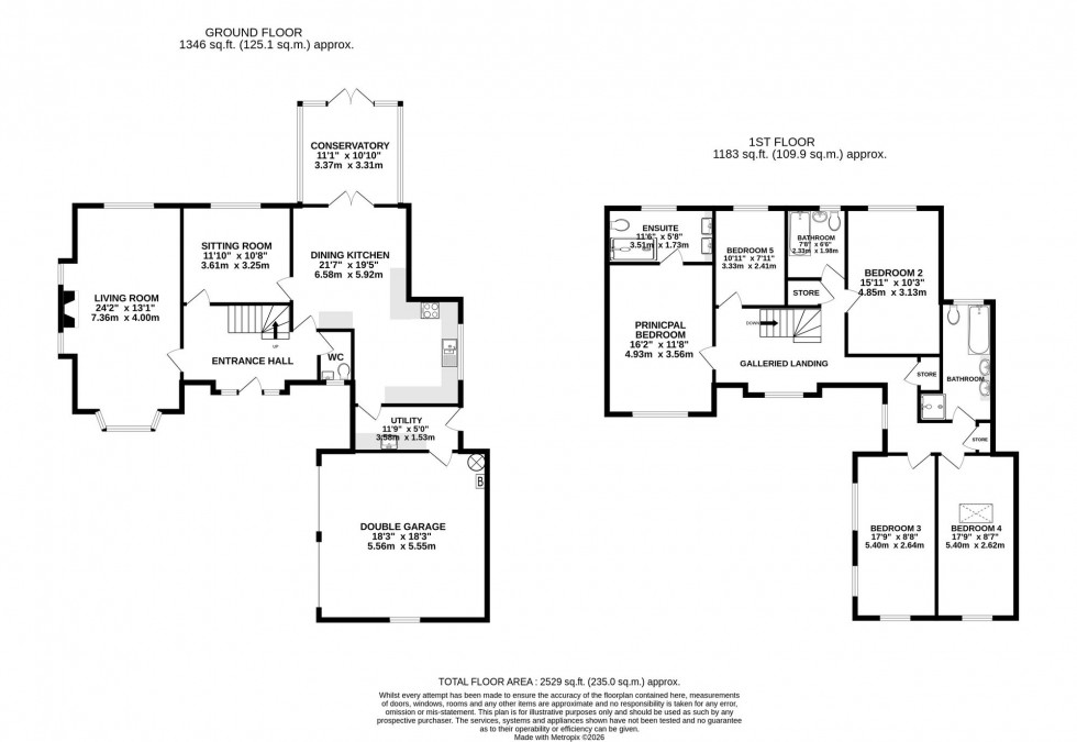 Floorplan for Westbourne Drive, Wilmslow, SK9