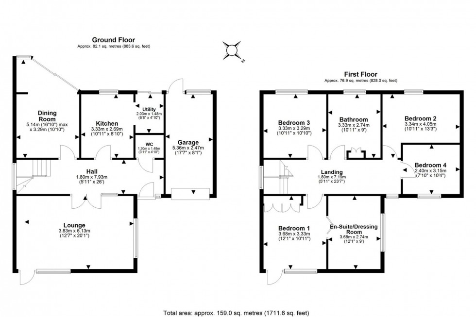 Floorplan for Howey Rise, Frodsham, WA6