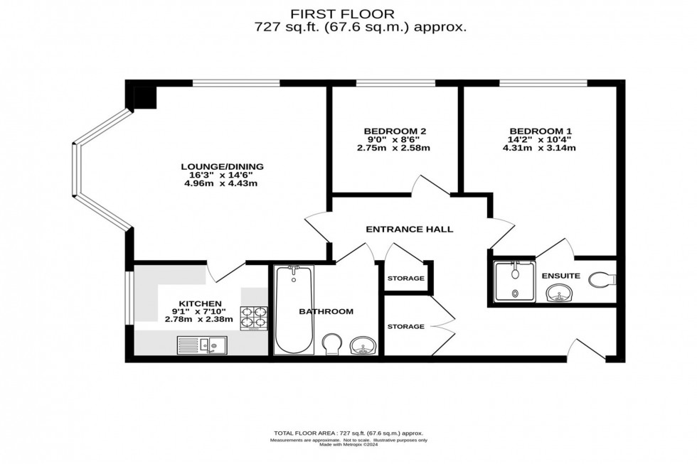 Floorplan for Denmark Street, Altrincham, WA14