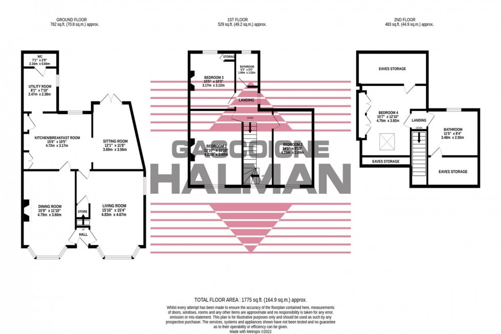 Floorplan for Glebelands Road, Sale, M33