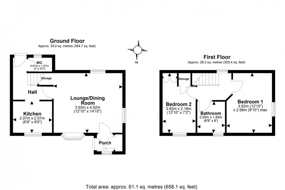 Floorplan for Churchfield Road, Frodsham, WA6