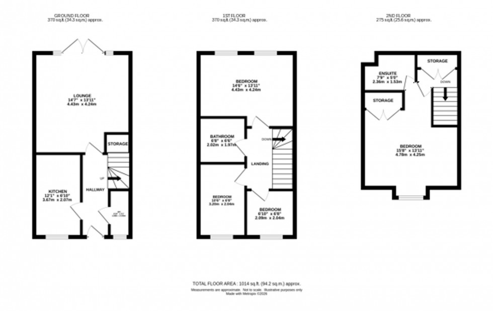 Floorplan for West Park Drive, Macclesfield, SK10