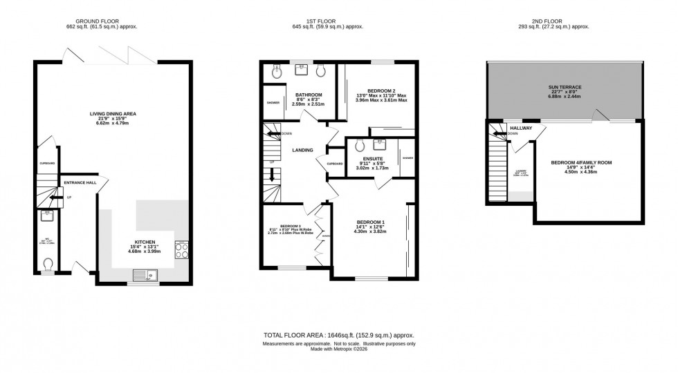 Floorplan for South Courtyard, Alderley Park, SK10