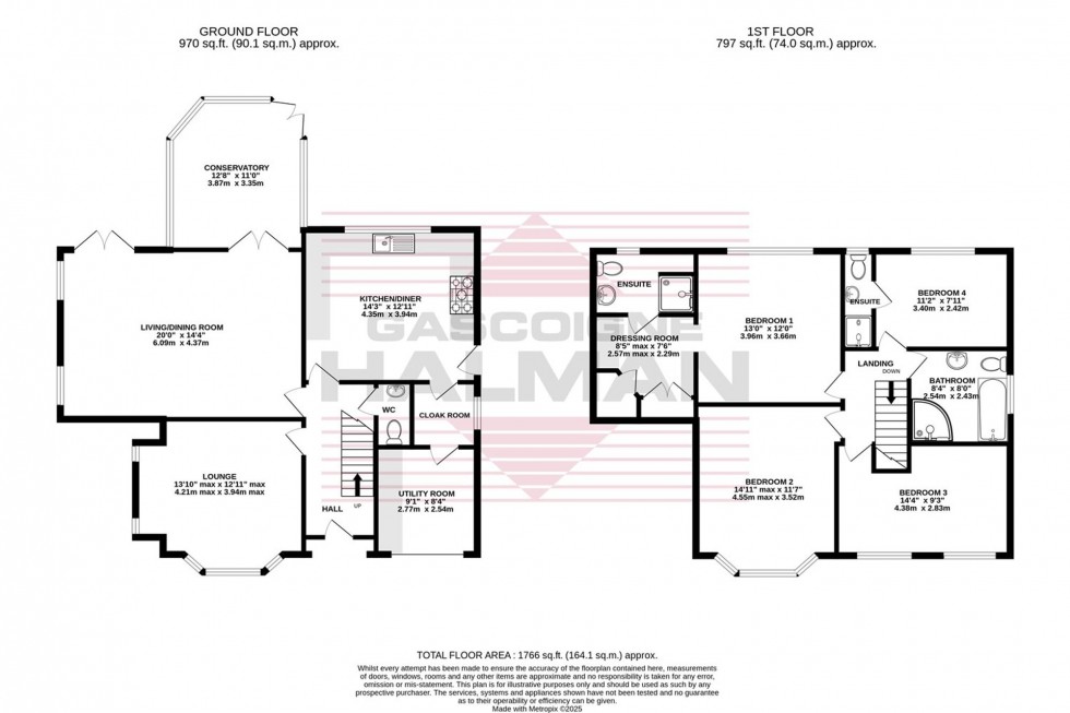 Floorplan for Mardale Drive, Gatley, SK8