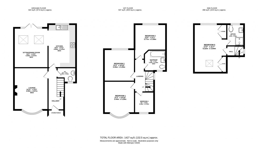Floorplan for Whitehurst Road, Stockport, SK4