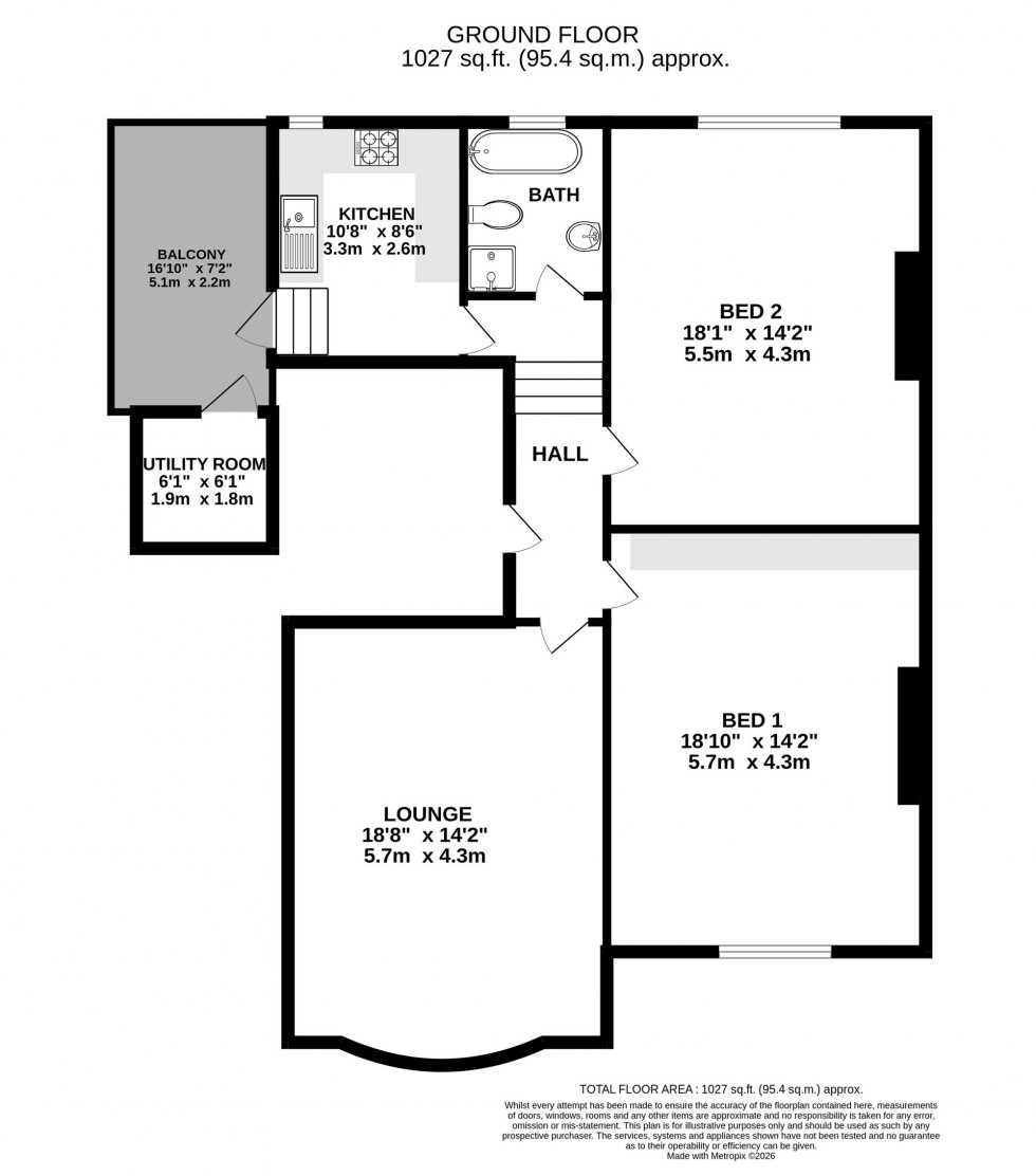 Floorplan for Heald Road, Bowdon, WA14