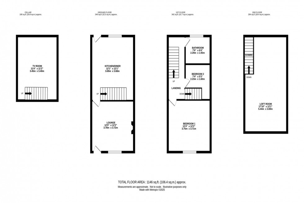 Floorplan for Blakelow Road, Macclesfield, SK11