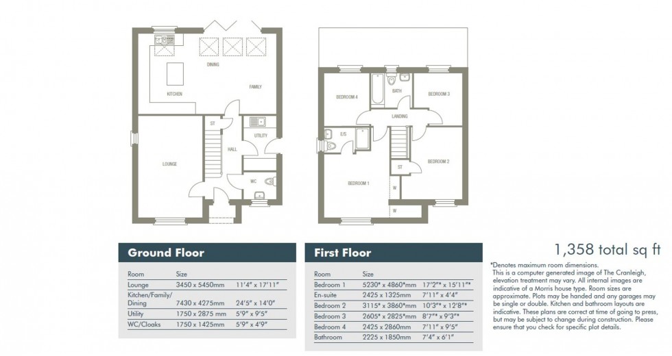 Floorplan for Waters Edge, Preston On The Hill, WA4