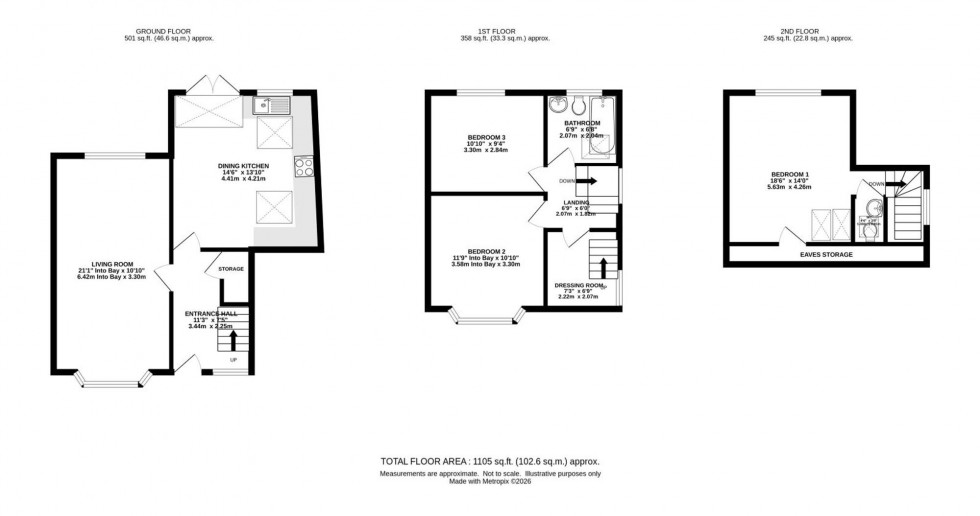 Floorplan for Highcroft Avenue, West Didsbury, M20