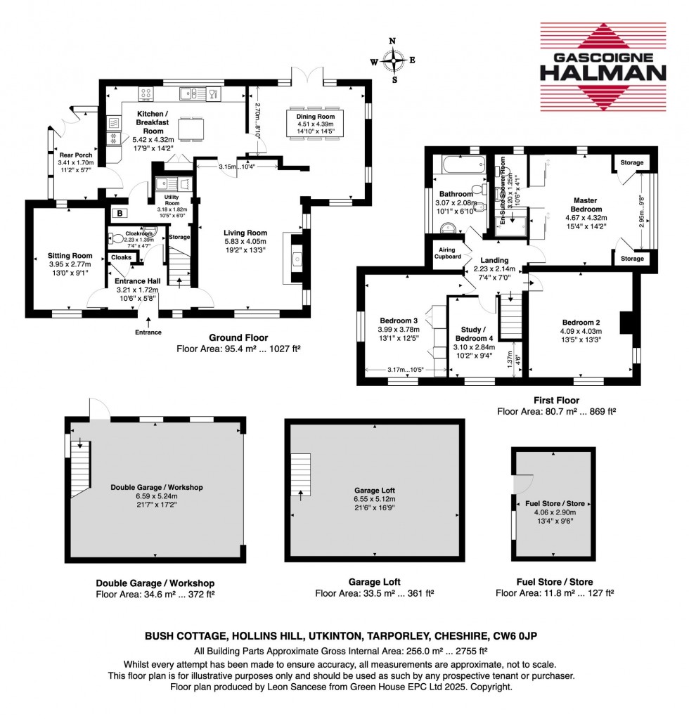 Floorplan for Hollins Hill, Utkinton, CW6