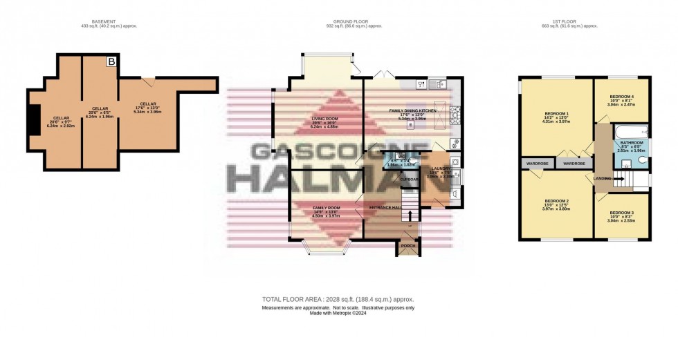 Floorplan for Dinting Road, Glossop, SK13