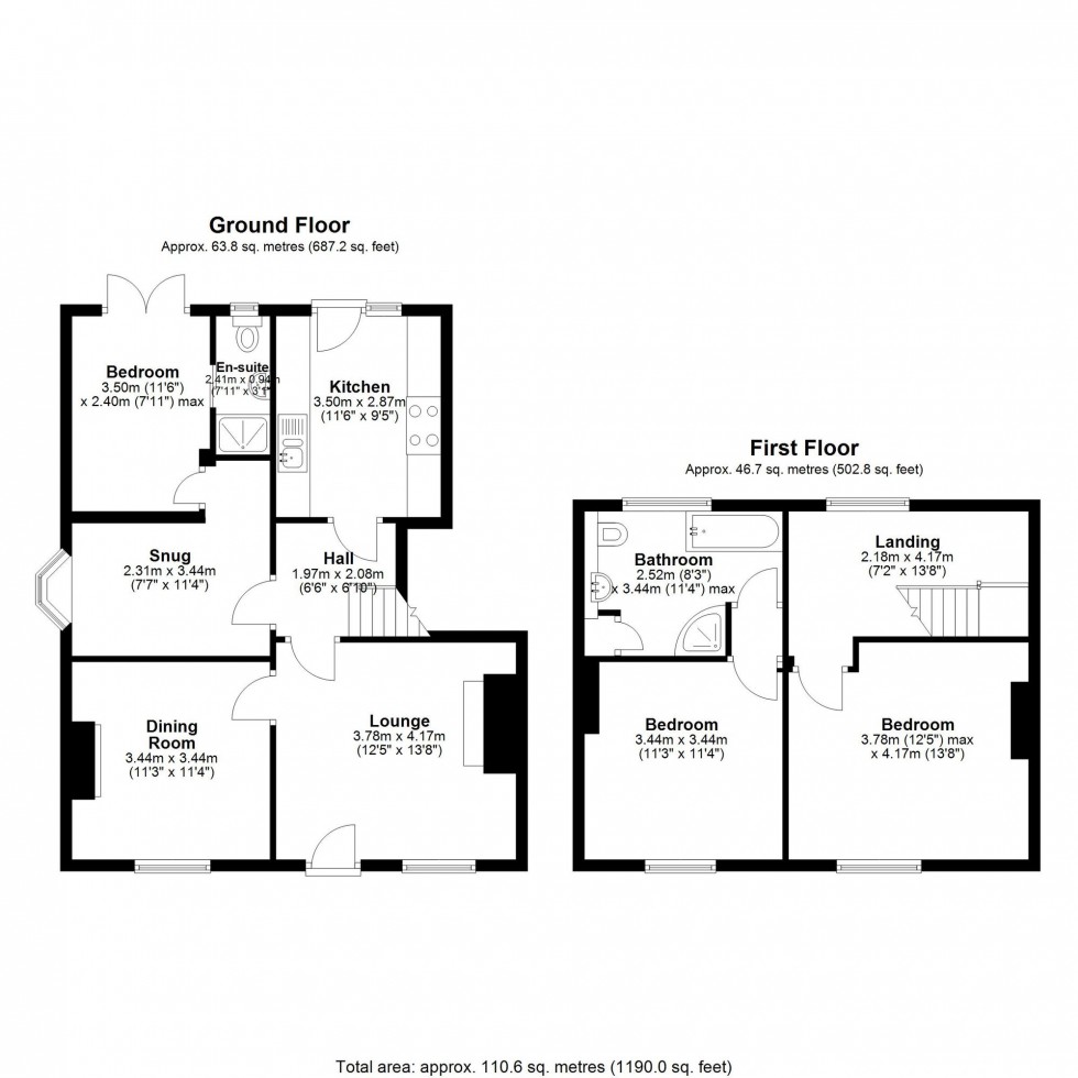 Floorplan for Kingsley Road, Crowton, CW8