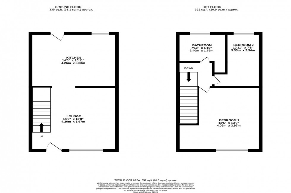Floorplan for London Road South, Poynton, SK12