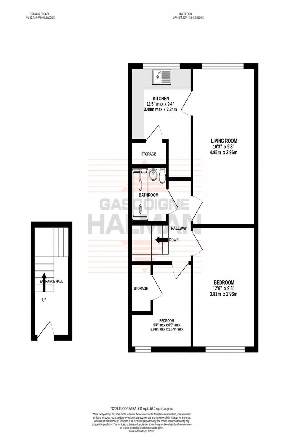 Floorplan for Beechfield Close, Sale, M33
