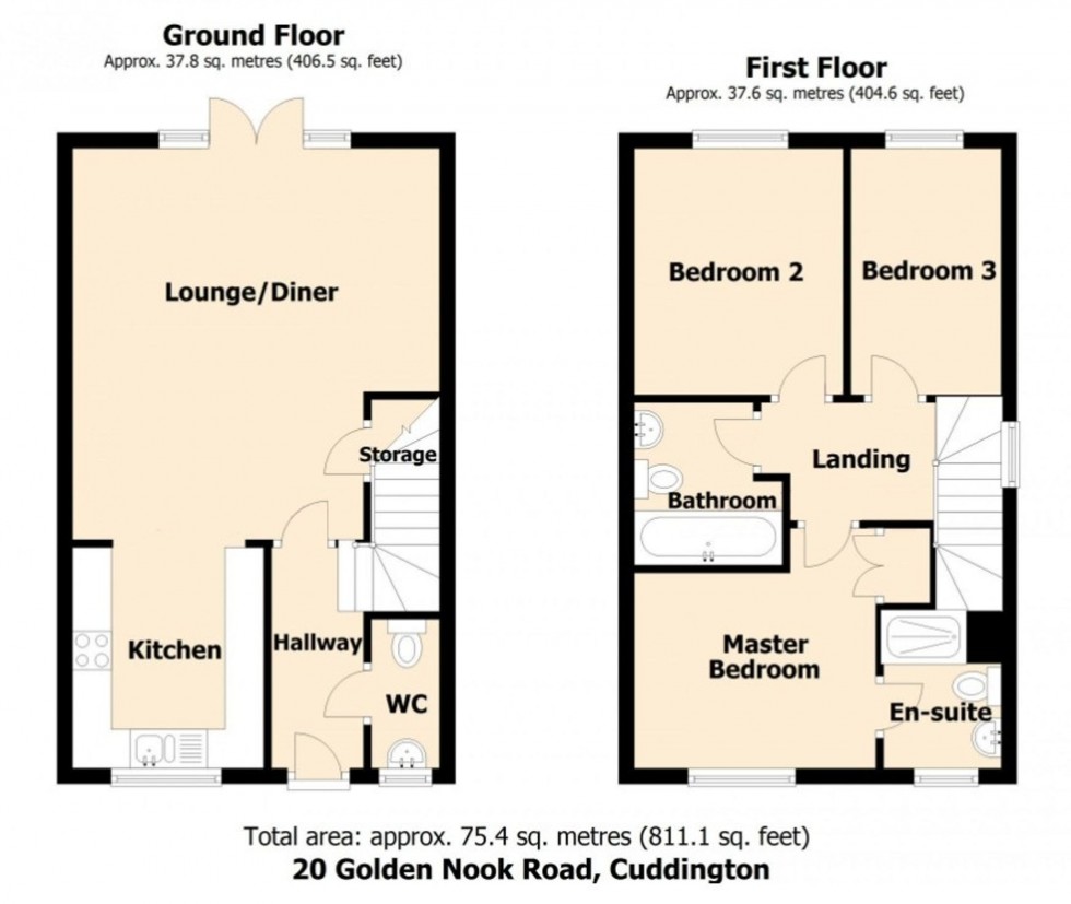 Floorplan for Golden Nook Road, Cuddington, CW8