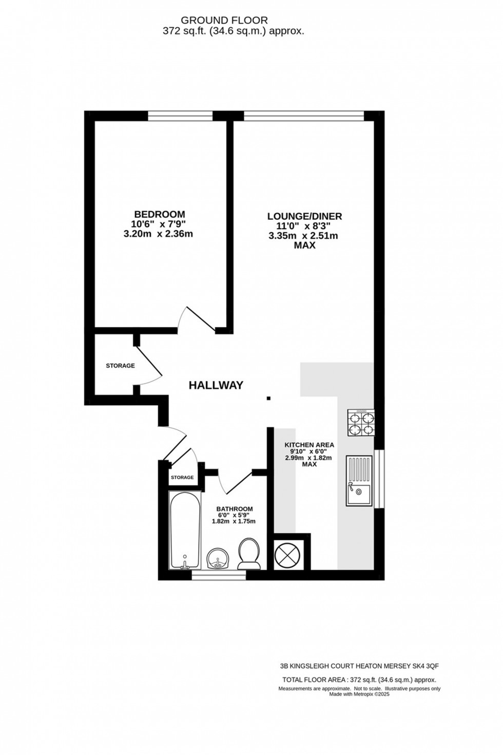 Floorplan for Kingsleigh Road, Stockport, SK4