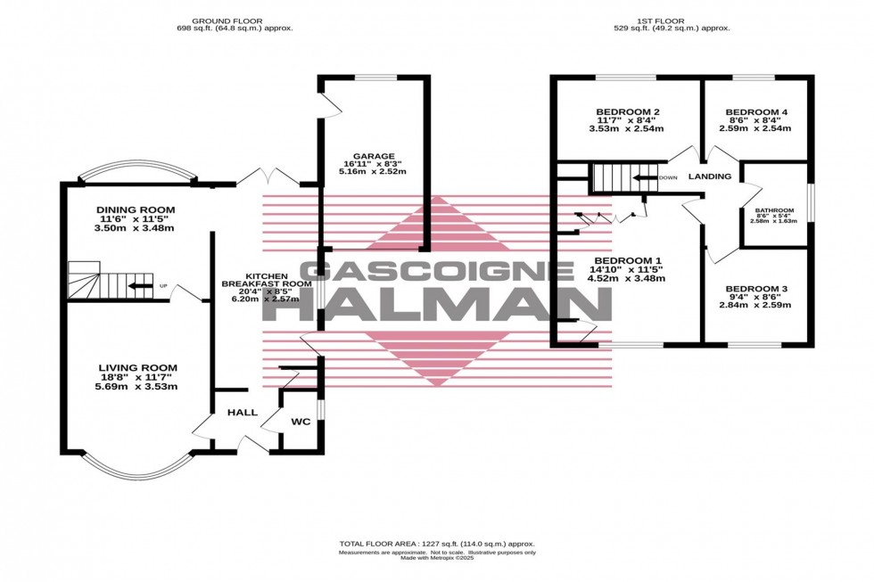 Floorplan for Ravenswood Drive, Cheadle Hulme, SK8