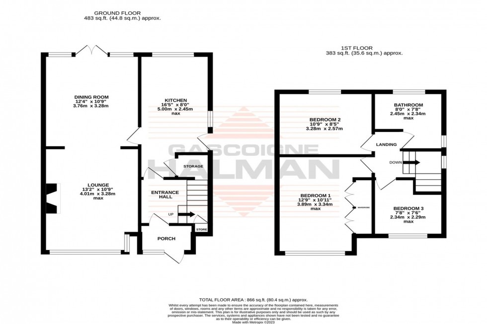 Floorplan for Wenlock Road, Sale, M33